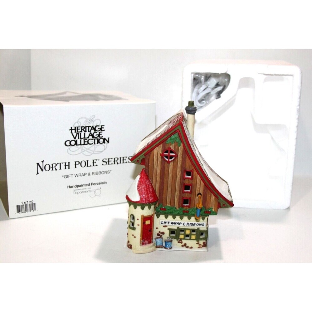 Dept 56 Heritage Village North Pole Series Gift Wrap Ribbons 56390 Christmas New